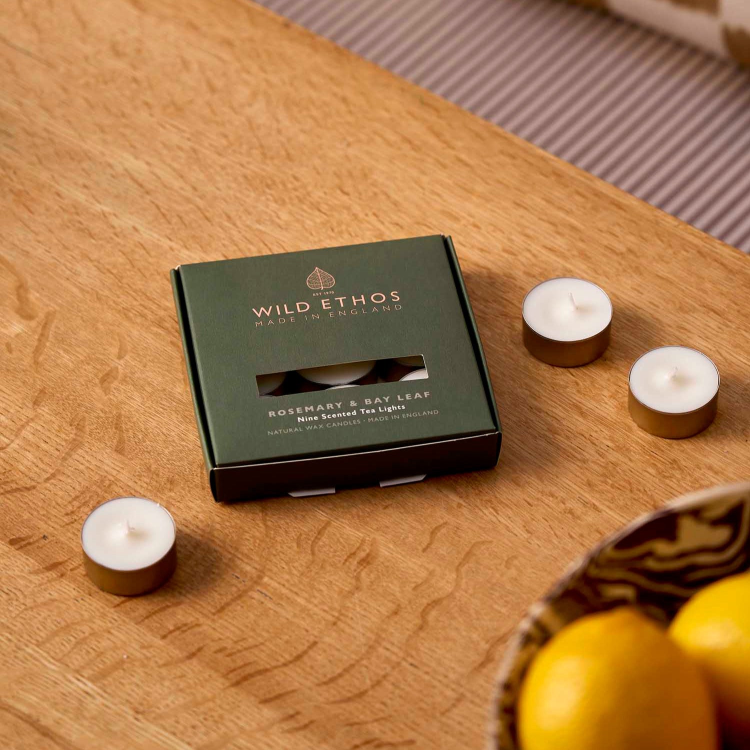 Wild Ethos Rosemary & Bay Leaf Scented Tealights