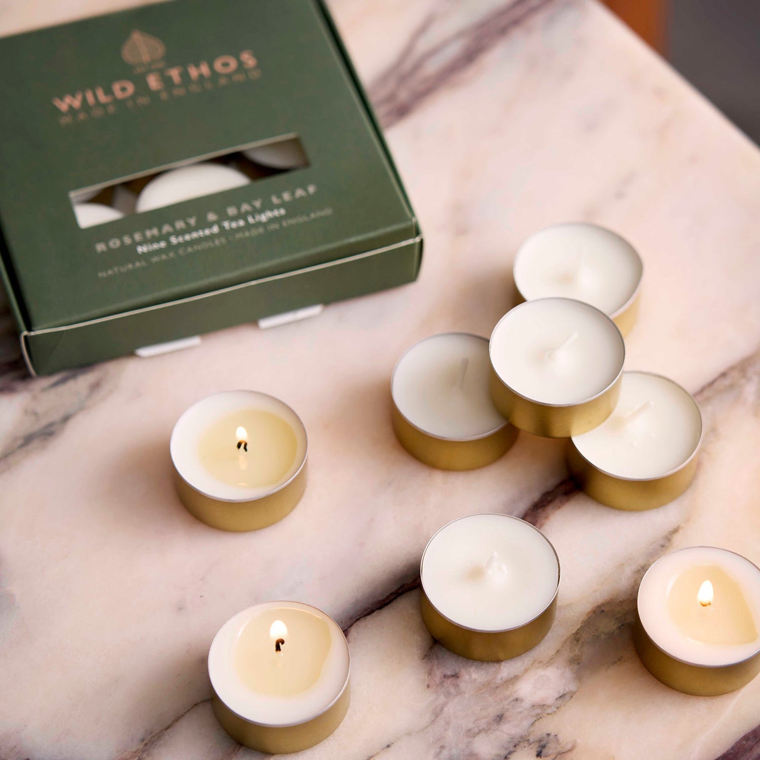 Wild Ethos Rosemary & Bay Leaf Scented Tealights