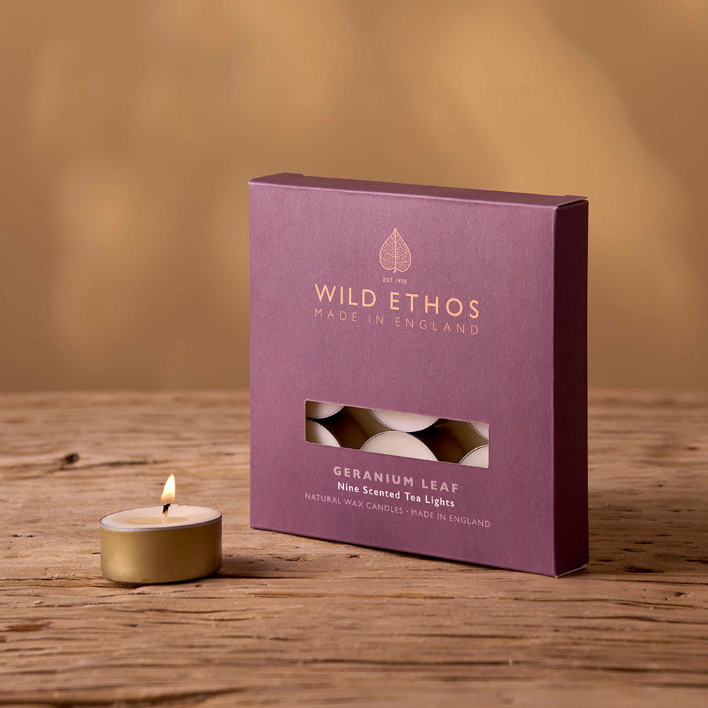Wild Ethos Geranium Leaf Scented Tealights