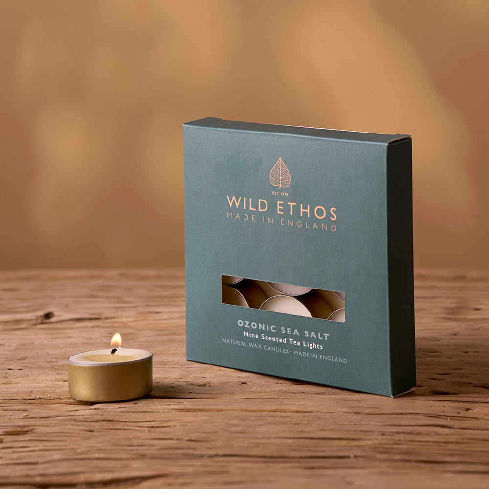 Wild Ethos Ozonic Sea Salt Scented Tealights
