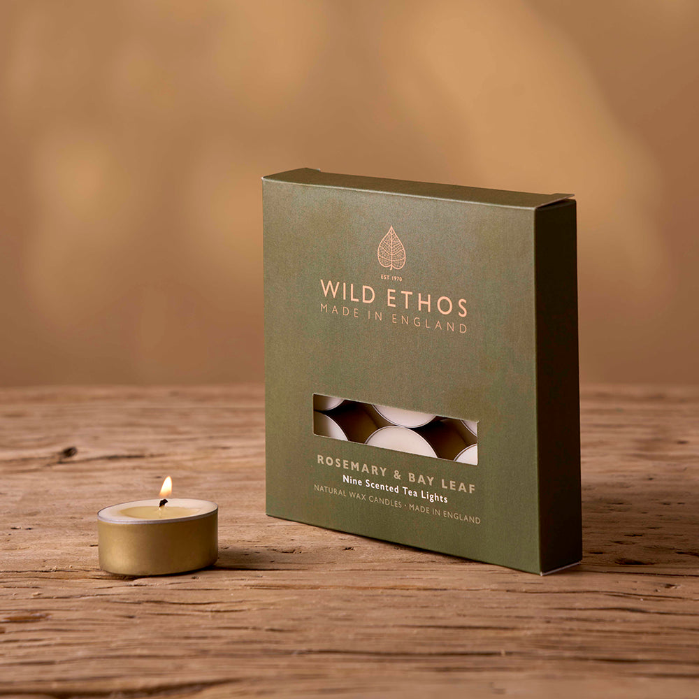 Wild Ethos Rosemary & Bay Leaf Scented Tealights