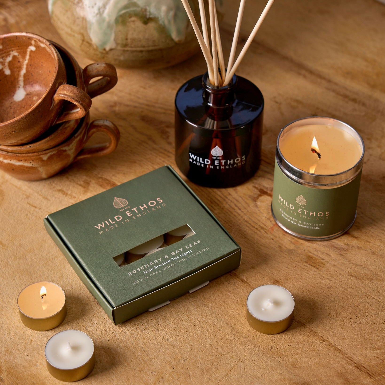 Wild Ethos Rosemary & Bay Leaf Candle