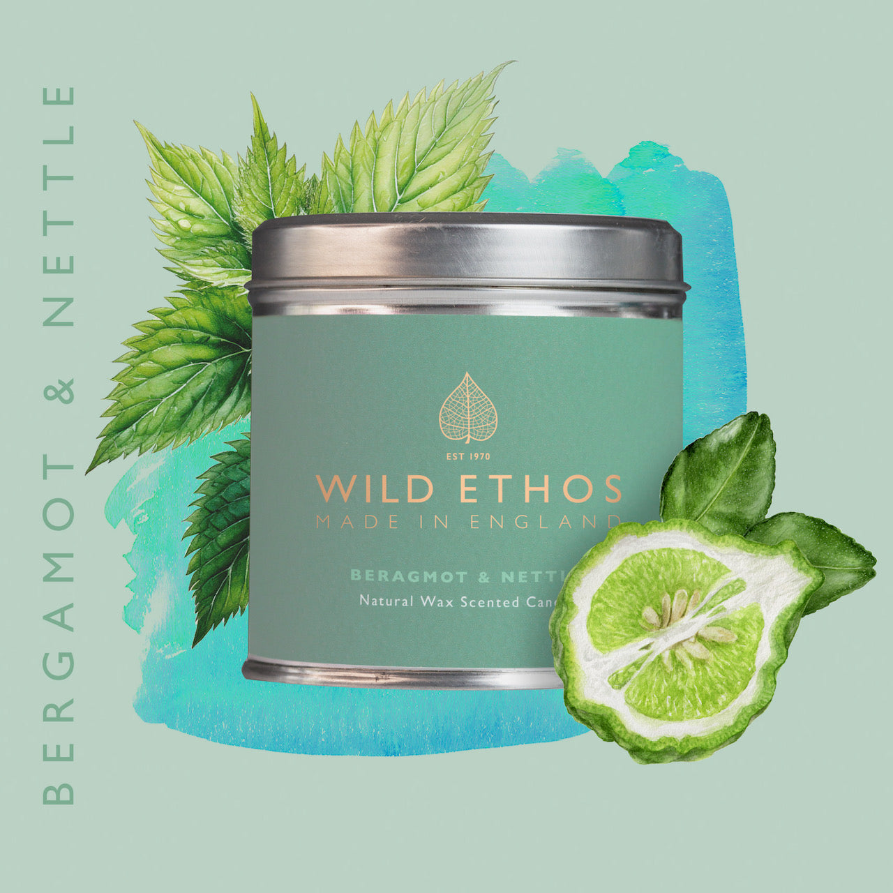 Wild Ethos Begamot & Nettle Candle