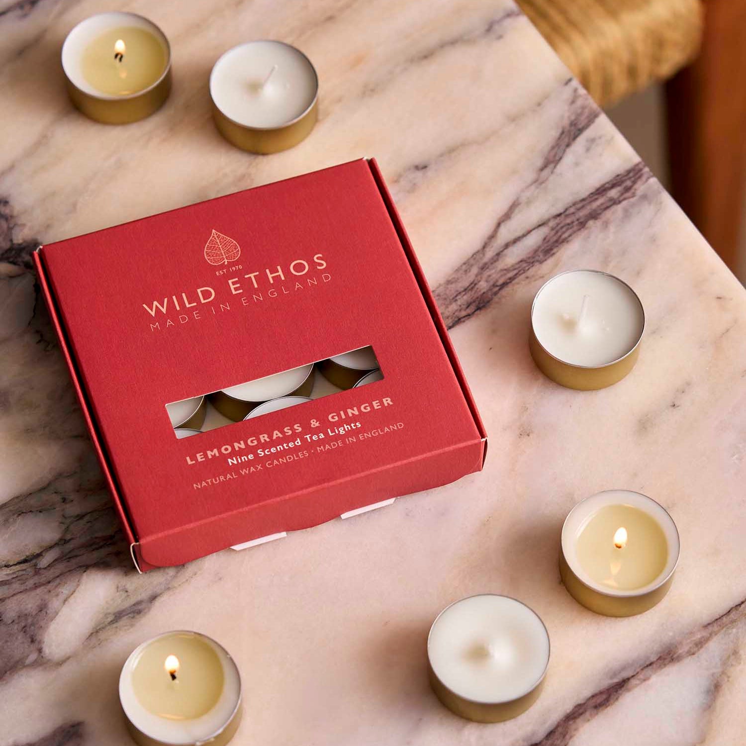 Wild Ethos Lemongrass & Ginger Scented Tealights