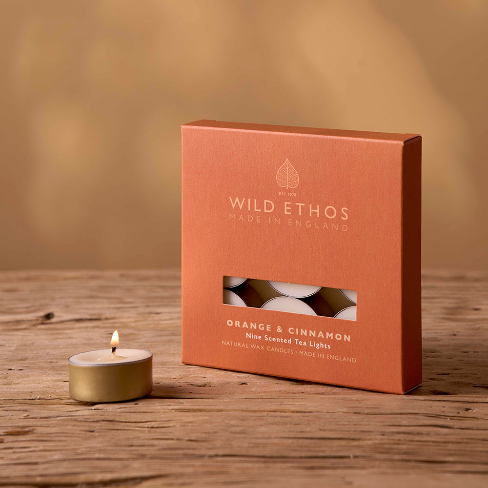 Wild Ethos Orange & Cinnamon Scented Tealights