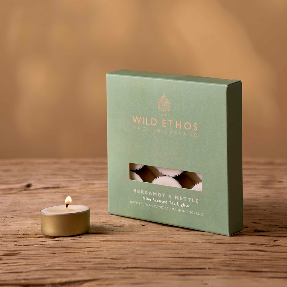 Wild Ethos Bergamot & Nettle Tealights