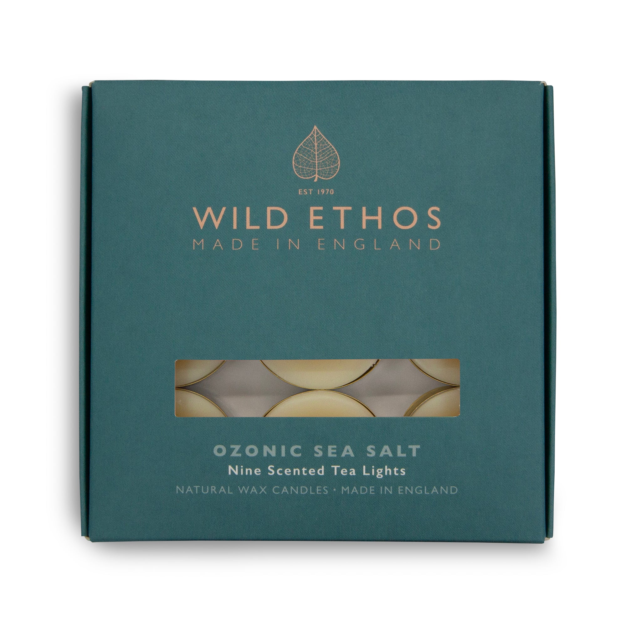 Wild Ethos Ozonic Sea Salt Scented Tealights