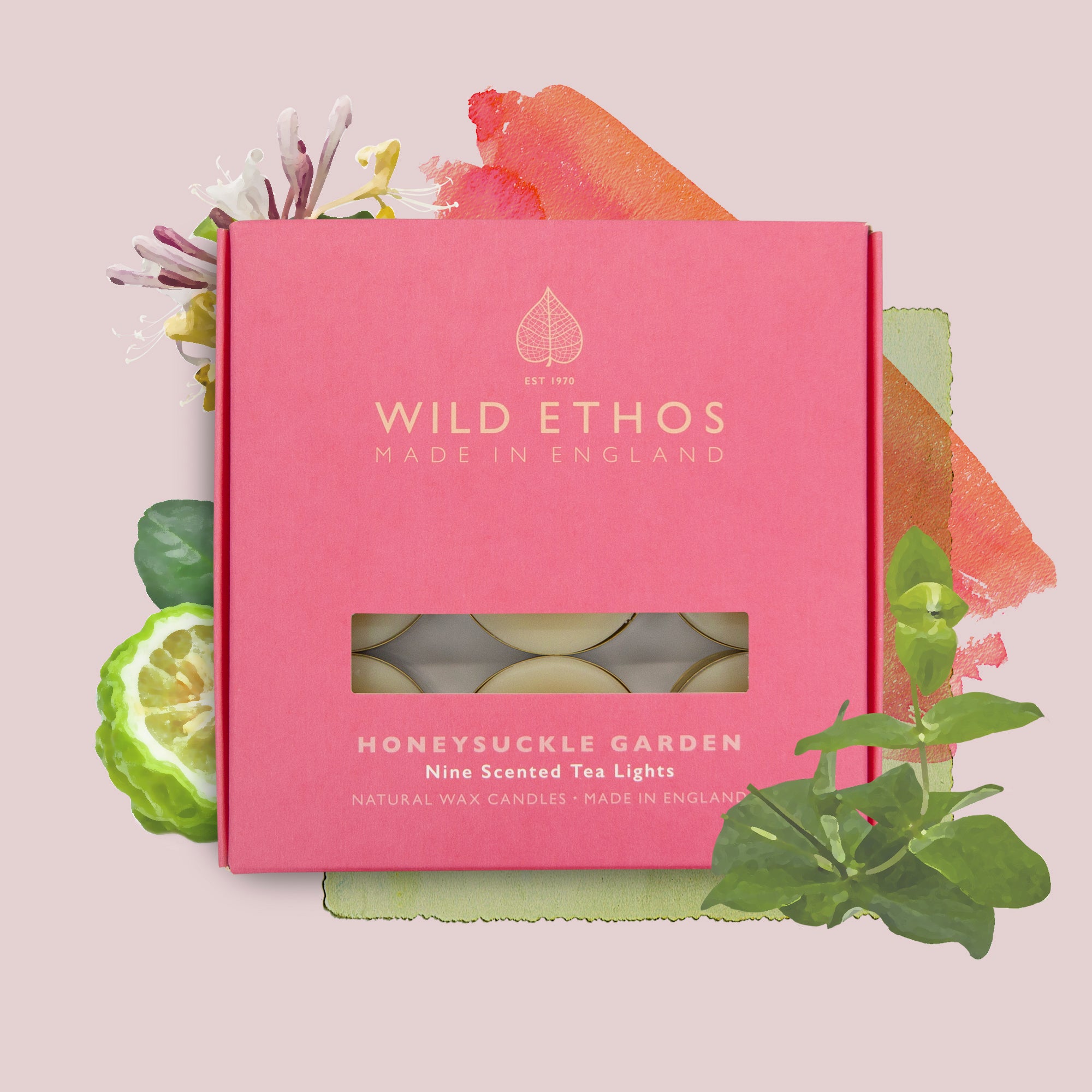 Wild Ethos Honeysuckle Garden Scented Tealights