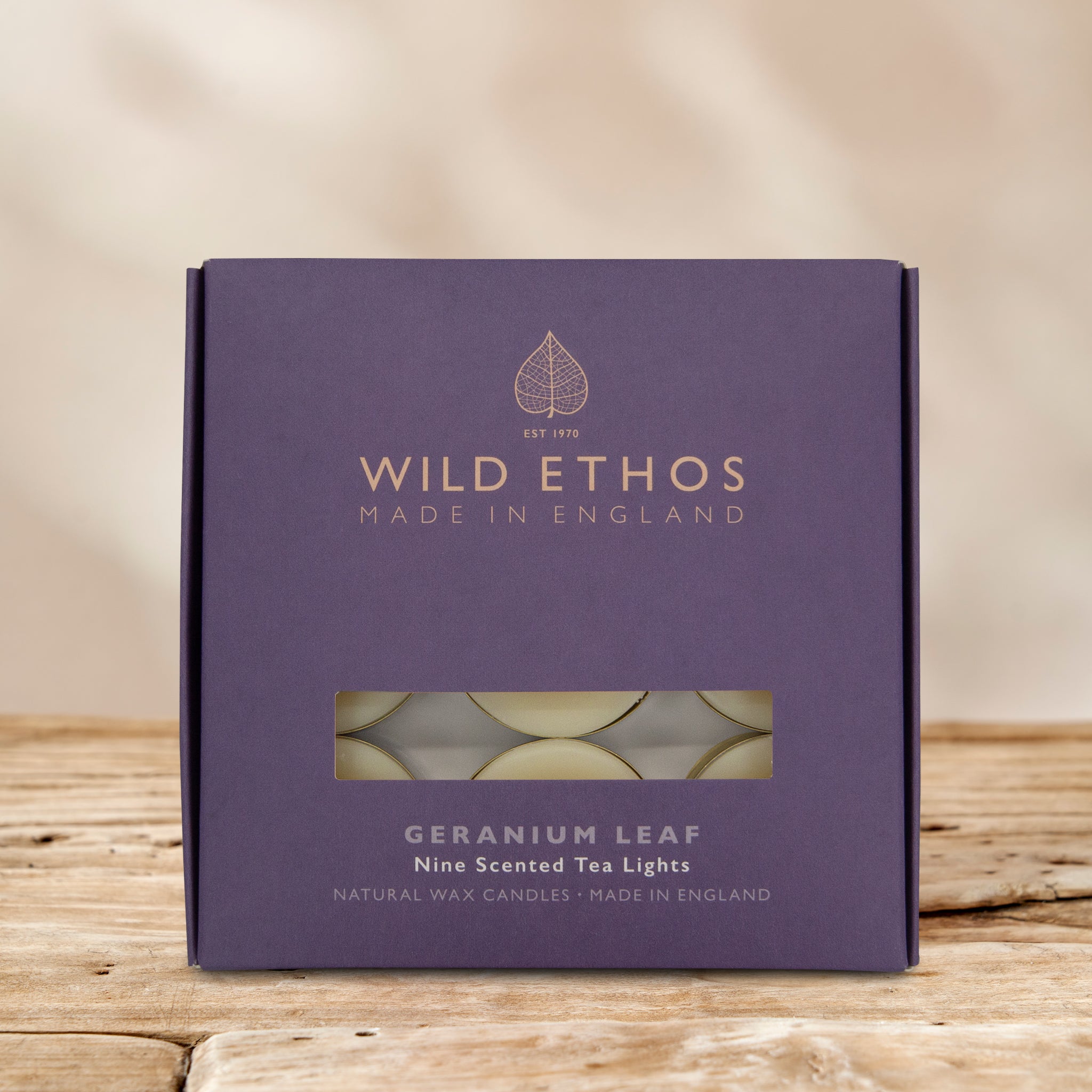 Wild Ethos Geranium Leaf Scented Tealights