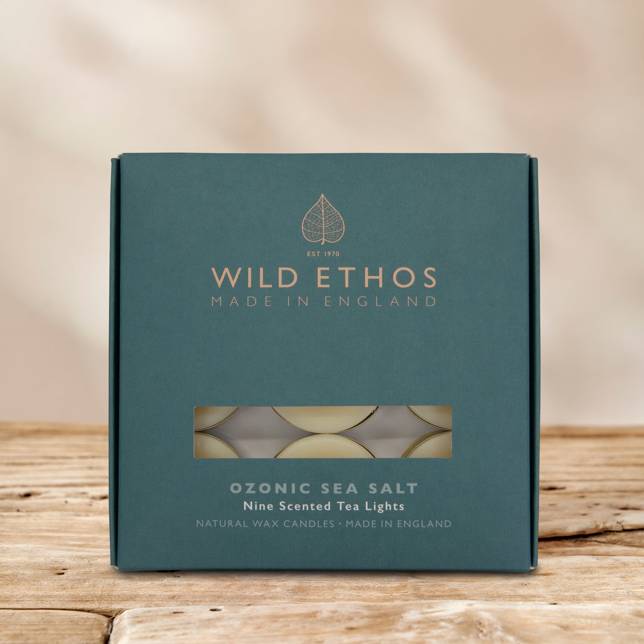 Wild Ethos Ozonic Sea Salt Scented Tealights