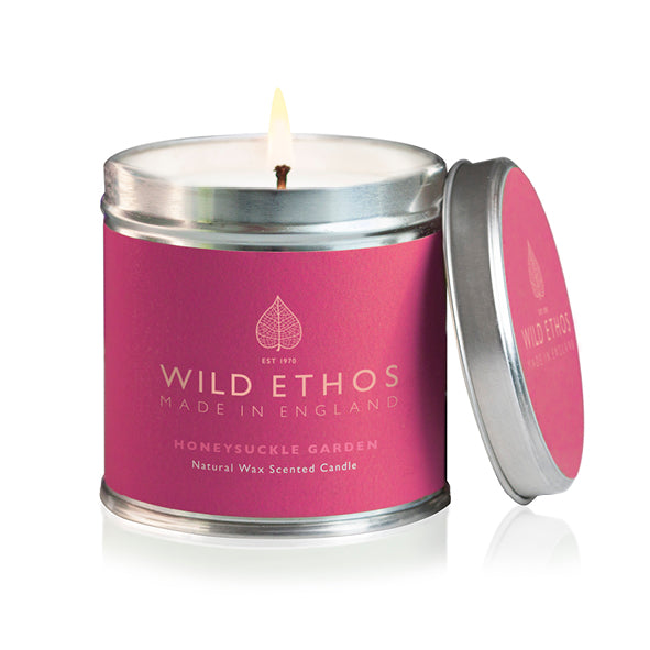 Honeysuckle scented natural candle
