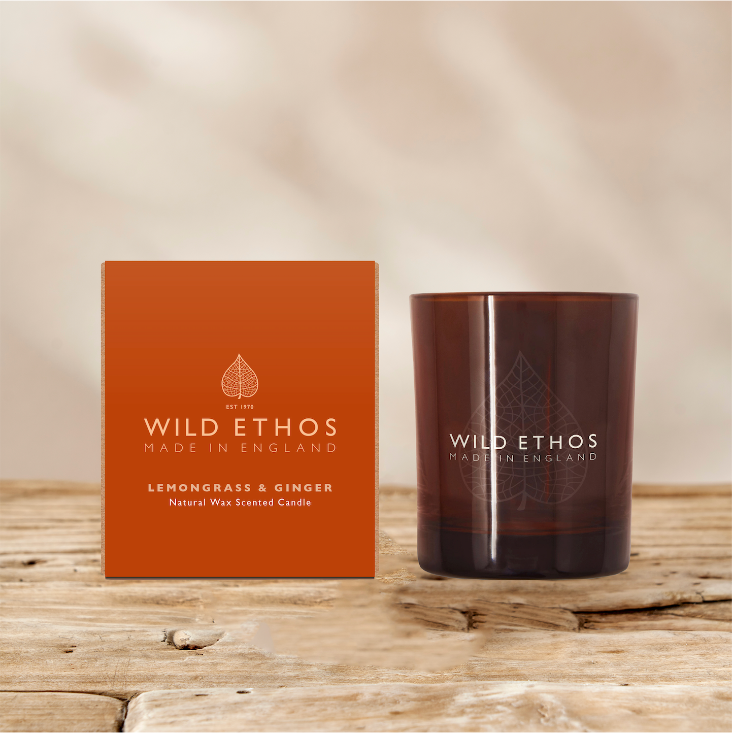 Wild Ethos Lemongrass Ginger Glass Candle