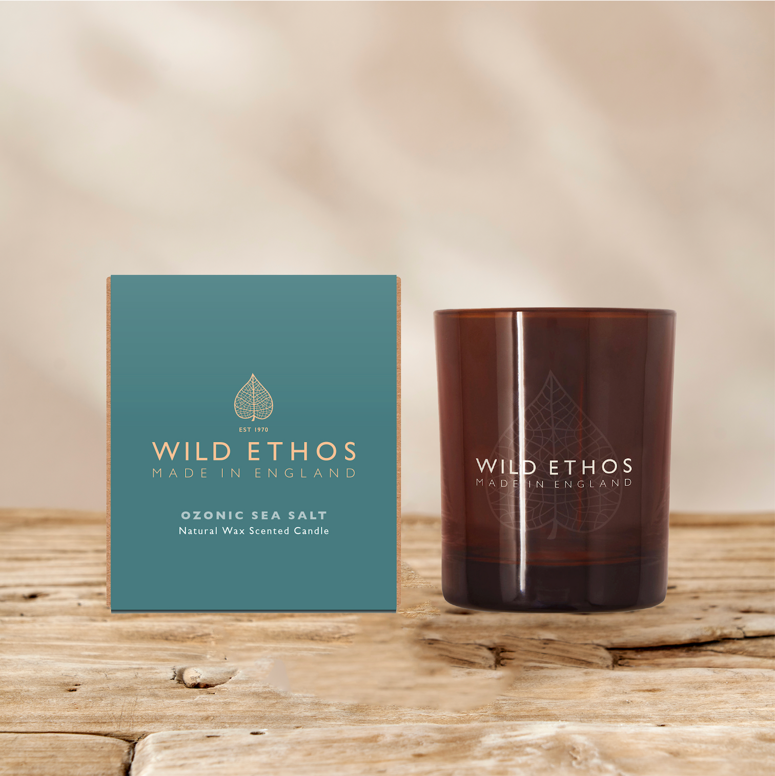 Wild Ethos Ozonic Sea Salt Glass Candle